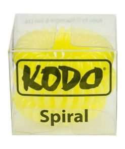 Kodo Spiral Yellow Hair Bobbles