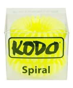 Kodo Yellow Spiral Hair Bobbles Box of 3