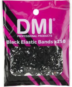 DMI Black Elastic Bands - Pack of 250