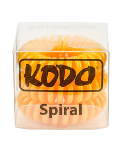 Kodo Orange Spiral Hair Bobbles
