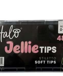 Halo jellie nail tips stiletto, assorted (480)