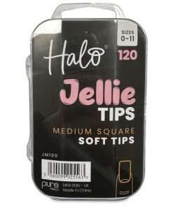 Halo jellie nail tips square, assorted (480)