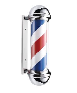 Salon Fit Barber Pole Silver 70cm