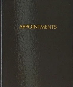 Black Appointment Book 6 Column