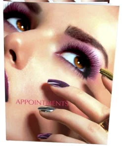 Dark Hair 6 Column Appointment book