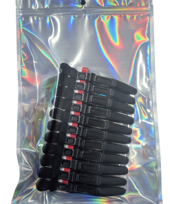 Black Alligator clips 10pk