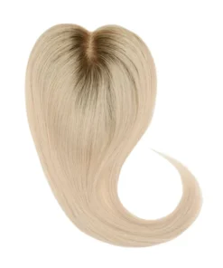 Stranded Derma blend Human Hair Topper - All Colours - #111 Pearl Moon