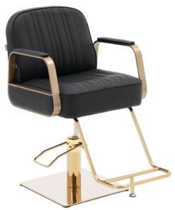 Eddie Styling Chair Black & Gold