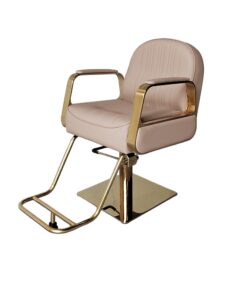 Eddie Styling Chair Pink & Gold