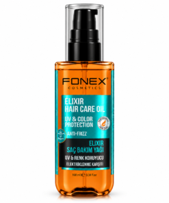 Fonex Cosmetics Elixir Hair Care Oil – UV & Colour Protection Anti-Frizz 100ml